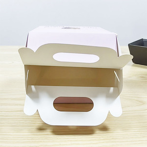 Biểu Tượng Tùy Chỉnh In Ấn Tái Chế Hộp Giấy <span class=keywords><strong>Gable</strong></span> Hộp Trẻ Em Hạnh Phúc Bữa Ăn Hộp Với Xử Lý - Product Image 5