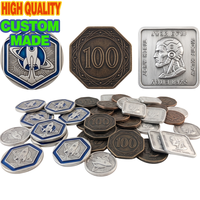 Jetons de jeu d'arcade personnalisés en vrac, jetons en métal lourd pour soirées casino, jeux de rôle de table, monnaie de jeu durable pour événements