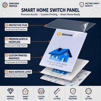 OEM Wasserdichte PMMA/PC/PVC/PET Touch-Display-Fensterabdeckung Membranschalter-Panel Etiketten Aufkleber Gehäuse Frontbildschirm Anpassbar