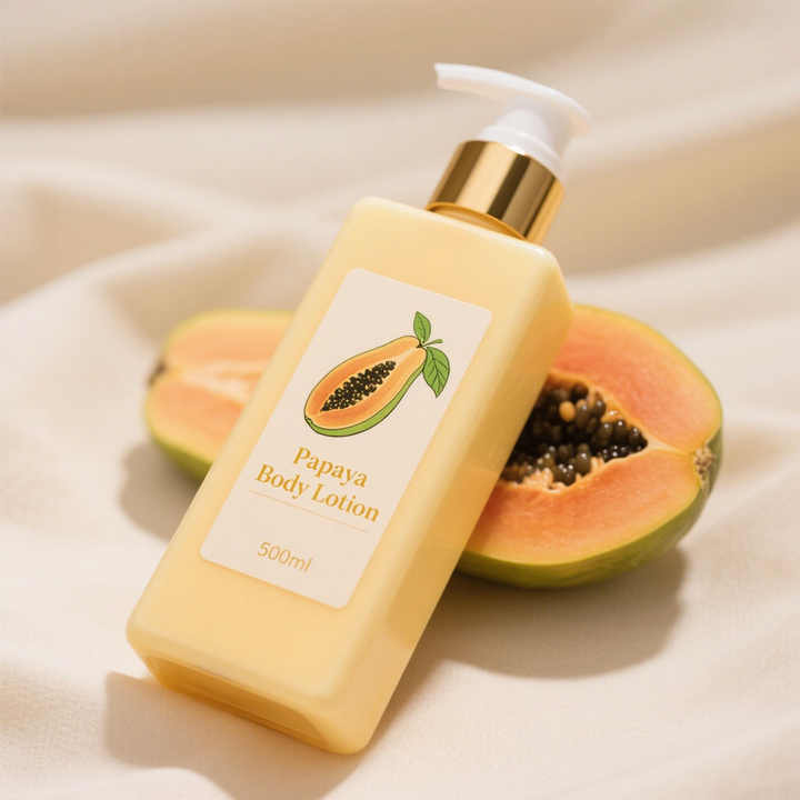 Papaya Milk Body Lotion With Shea Butter Retinol Brightening Hand Body Cream For Women Dark Knees Elbow Whitening