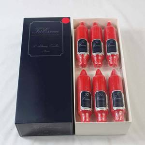 Velas cónicas <span class=keywords><strong>cortas</strong></span> de 5 pulgadas, paquete de 6 velas de cena hechas a mano para el hogar, boda, fiesta, decoración del hogar, candelabros de goteo - Product Image 1