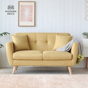 Canapé moderne, canapé démontable RTA KD, meilleur mobilier à assembler soi-même, cadre en bois jaune crème, canapé <span class=keywords><strong>2</strong></span> <span class=keywords><strong>places</strong></span>, sièges, Lugares Er - Product Image 3