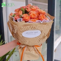 Kertas Pembungkus Kado Ramah Lingkungan Biodegradable Kertas Kraft Sarang Lebah Coklat Daur Ulang Pembungkus Bunga Gulungan Kertas Kraft Sarang Lebah