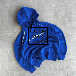<span class=keywords><strong>Felpa</strong></span> <span class=keywords><strong>con</strong></span> <span class=keywords><strong>Cappuccio</strong></span> Minimalista <span class=keywords><strong>con</strong></span> Logo Personalizzato, Vestibilità Oversize da Uomo, Streetwear <span class=keywords><strong>con</strong></span> Cuciture a Contrasto - Product Image 3