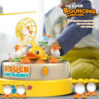 Table de décompression créative et interactive parent-enfant, en plastique, avec motif de canard jaune de dessin animé, pour l'éducation et l'assurance qualité