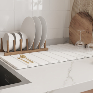 Stone <strong>Drying</strong> <strong>Mat</strong> for <strong>Kitchen</strong> Counter Large Stone Dish <strong>Drying</strong> <strong>Mat</strong> Foldable Absorbent Diatomaceous Earth Quick Dry Bath <strong>Mat</strong> - Product Image 2