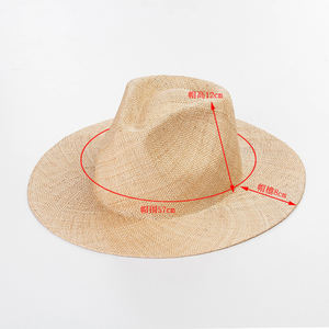 Shinehats 2024 OEM luxe été fabricants chapeaux Chapeau Femme dames femmes à la main large bord Panama chapeau de <span class=keywords><strong>paille</strong></span> - Product Image 2