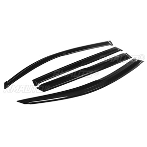4x Black Car Side <b>Window</b> Visor Rain Guard <b>Vent</b> Rain Guard Door Visor Cover Trim ForToyota for RAV4 2006-2020 Awnings Shelters - Product Image 4
