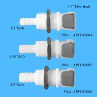 1/8 "1/4" 5/16 "3/8" ID Tube Tuyau D'eau En Plastique POM Raccord Valvé Non Valvé Femelle Raccord De Tuyau À Raccordement Rapide