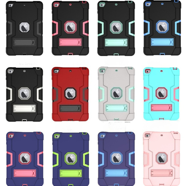 Kickstand Shockproof Protective Case Armor Tablet Cover for iPad Mini4/5 7.9inch Rugged Cases