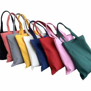 High Quality Custom Letter Pattern Eco-Friendly Cotton Canvas Tote <b>Bags</b> Advertising Durable Food Long Handle Zipper Closure - Product Image 4