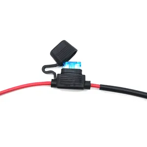 Custom Wiring Harness 12V Car Fuse Holder Fuse Box Ring Terminal Auto Battery Cables Assembly