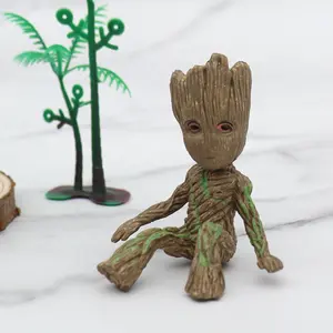 Adornos de Plástico, <span class=keywords><strong>Juguete</strong></span> de <span class=keywords><strong>Groot</strong></span>, Maceta con Forma de Mano, Figura de Acción de Anime en PVC Duro 3D, Maceta de Baby <span class=keywords><strong>Groot</strong></span> - Product Image 1