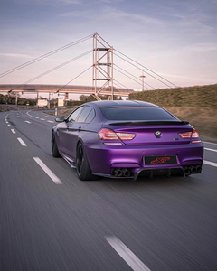 Extension de jupes latérales en Fiber de carbone Style M6 V pour <span class=keywords><strong>BMW</strong></span> Série 8 F06 F12 F13 M6 Kit de carrosserie à lèvres latérales - Product Image 4