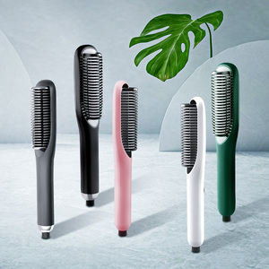 Thiết kế phổ biến 2-in-1 thẳng & uốn tóc bàn chải 3th bánh 3 cấp độ điều chỉnh nhiệt độ tóc ép tóc bàn chải - Product Image 3