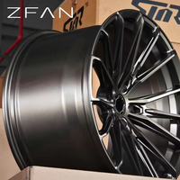 Jantes de course concaves en alliage forgé ZFAN couleur or foncé 18-22 pouces PCD 112/114.3/120/130/115mm