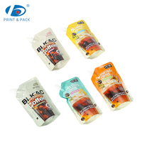 Pochettes à bec verseur personnalisées pour café glacé et jus de fruits – Sacs liquides autoportants haute barrière avec buse