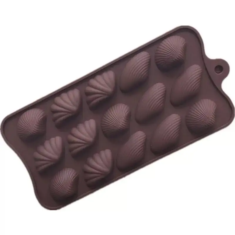 Shenhong — moule à chocolat en forme de coquille d'océan, fondant en silicone, pour gâteau