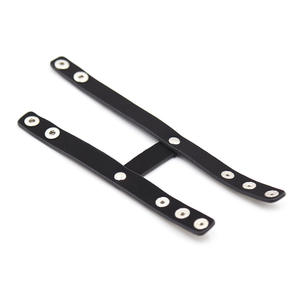 BDSM ห่วงรัดอวัยวะเพศชายแบบคู่, ห่วงรัดหนัง PU สำหรับผู้ชาย - Product Image 5