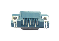 Connecteur D-SUB DB9 9 broches mâle/femelle coudé à 90 degrés pour câblage de boîtier industriel compact pour circuits imprimés haute densité