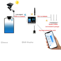 Controlador Inteligente de Nivel de Tanque en Oferta con Sensor Solar, Pantalla LCD Impermeable IP67 para Monitoreo de Tanques de Agua, Aceite y Combustible