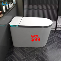 Nouveau design de cuvette de toilette en céramique à usage domestique salle de bain d'hôtel lavage automatique automatique WC intelligent WC intelligent