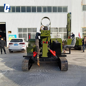 Самая продаваемая машина для забивки фотоэлектрических свай, машина для бурения спиральных свай в грунт и машина для забивки свай с двигателем и насосом для солнечных фотоэлектрических систем - Product Image 3