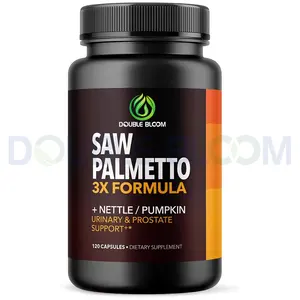 Saw Palmetto Cápsulas de próstata para homens Cápsulas de óleo de semente de urtiga e abóbora para suporte de próstata potente para homens mais velhos