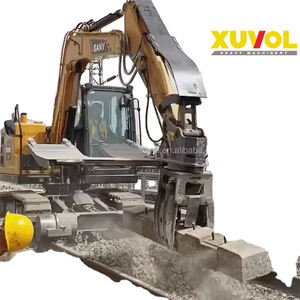 WYJ 100 G Pince de remplacement pour traverses de chemin de fer pour excavatrices de 6T à 9T, capacité de charge de 2000 kg, attache rotative à 360 degrés - Product Image 2