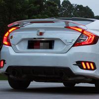 Hochwertige Auto-LED-Heckleuchte Bremslicht Blinker Rücklicht LED-Warnleuchte für HONDA CIVIC SEDAN 2016-2021