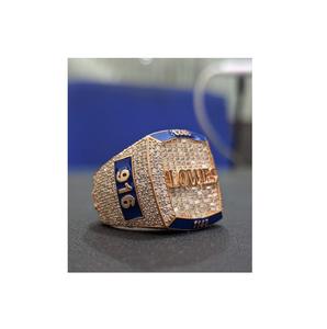 Bague Hiphop en Argent Sterling 925 Plaqué Rhodium avec Moissanite Sertie à Griffes, Accessoire de Mode Unisexe, Look Tendance et Élégant - Product Image 1
