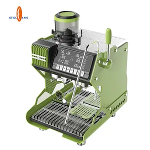 家庭用電化製品コーヒーエスプレッソマシンカフェ商用イタリア電気コーヒーメーカー自動グラインダー付き