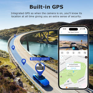Caméras intelligentes GPS HD à double objectif <span class=keywords><strong>avec</strong></span> carte SIM 4G, système de <span class=keywords><strong>surveillance</strong></span> de stationnement 24/7, lecture vidéo, <span class=keywords><strong>caméra</strong></span> embarquée - Product Image 2