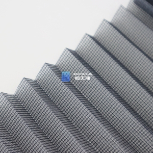 Moustiquaire rétractable en <span class=keywords><strong>tissu</strong></span> polyester imperméable, moustiquaire pliante en maille plissée pour porte ou fenêtre - Product Image 1