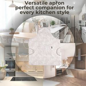 Custom Logo OilProof Waterproof Polyester Kitchen <b>Apron</b> <b>Chef</b> Cooking <b>Apron</b> With Pockets - Product Image 5