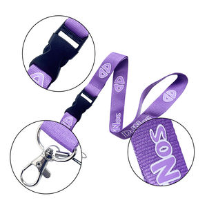 सिल्क स्क्रीन प्रिंटिंग ऑफसेट के साथ व्यक्तिगत पॉलिएस्टर कुंजी लानीर्ड कार्ड धारक - Product Image 5