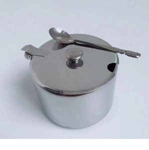 Réservoir de conditionnement en métal pour glutamate monosodique, avec couvercle et godet à sucre, pour la vente en gros ou la production sur mesure - Product Image 1