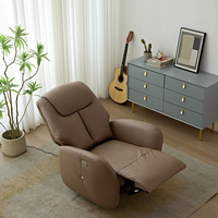 Moderne Möbel Heimkino Massage-Salon Lounge Wohnzimmer Faulenzer-Sofa Drehbarer Elektrischer Einzel-Leder-Relaxsessel Sofa