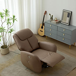 Muebles Modernos para el Hogar, Cine en Casa, Salón de Masajes, Sala de Estar, Sofá Perezoso, Sillón Reclinable Eléctrico Individual de Cuero - Product Image 4