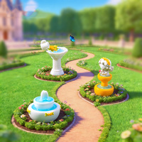 Fontaine miniature en résine en promotion, figurines pour jardin féerique, ornement de micro-paysage, décoration de bureau à domicile, accessoires de bricolage