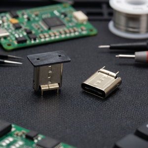 Ariba Technology <b>USB</b> 3.0 Type <b>C</b> Female Hybrid Vertical Connector High-Speed Gold Contact Finish Stainless Shell Model - Product Image 2