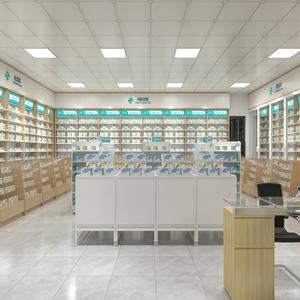 Muebles de Exhibición para Farmacias y Gabinetes Médicos de Pared Personalizados para Diseño Interior de Farmacias Minoristas - Product Image 3