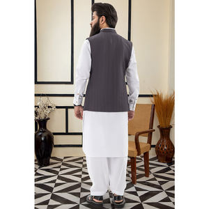 เสื้อกั๊กสำหรับผู้ชายเสื้อโค้ทสำหรับงานแต่งงานคอจีนสำหรับฤดูหนาวออกแบบโลโก้ได้ตามต้องการ - Product Image 2