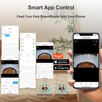Nouvel arrivage : Distributeur automatique de nourriture pour animaux de compagnie intelligent 6L 5G WiFi avec caméra 1080P et bol en acier inoxydable pour chats et chiens