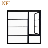 Marcos de ventana con bisagras verticales de aluminio marrón con rejillas de ventana lowes