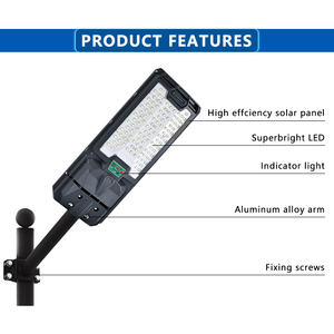 Lampe solaire LED de rue de haute qualité certifiée IP65 CE, capteur de mouvement, 8W 10W 15W 30W, tout-en-un, éclairage extérieur de jardin - Product Image 2