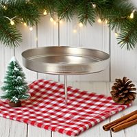 Supports de bougies en métal pour couronne de Noël, plateau à bougies en fer avec piquet de sol, support de bougie pilier pour la décoration de table de la maison en fêtes