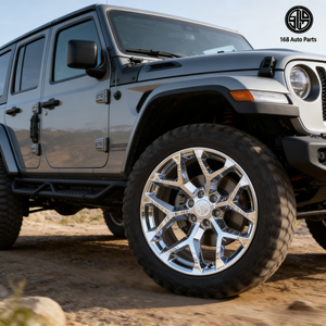 168 Ruedas Personalizadas de 22, 24 y 26 Pulgadas con Diseño de Copo de Nieve Cromado, 6x139.7, para Chevrolet Silverado, Suburban, Tahoe Z71, GMC Sierra Todoterreno - Product Image 1