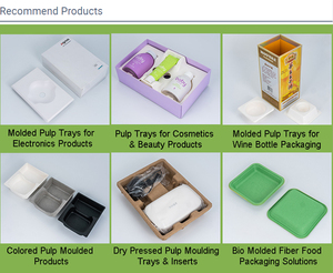 Boîte d'emballage en papier moulé biodégradable sur mesure, insert en pulpe de <span class=keywords><strong>bambou</strong></span> et de canne à sucre - Product Image 2