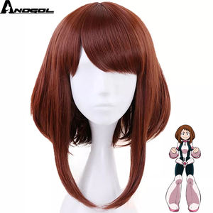 High Quality 30cm Black Pink Red Short Hair For Boy Party Synthetic Heat  Resistant Hair Halloween Anime Colourful Wigs + Wig Cap - Cosplay Costumes  - AliExpress